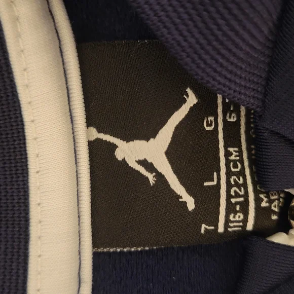 Jordan Air Navy Blue Jacket Size 7 - Picture 3 of 3